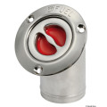 Osculati FUEL deck plug polished SS 45° angled 50 mm