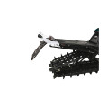 "SPI Rear Bumper Hide'N'Go Polaris AXYS 163"" Black Side Plates (White Rear)"