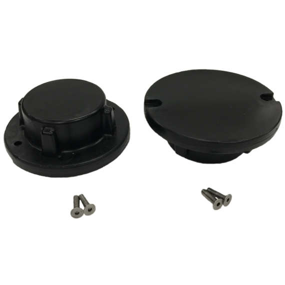 JetPort bolt in caps, black (2pcs)