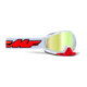 FMF POWERBOMB Goggle Rocket White - True Gold Lens