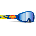 FMF POWERCORE Goggle Flame Navy - Mirror Blue Lens