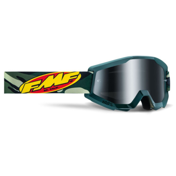 FMF POWERCORE Goggle Assault Camo - Mirror Silver Lens