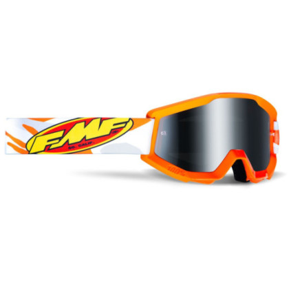 FMF POWERCORE Goggle Assault Grey - Mirror Silver Lens