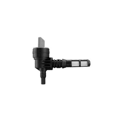 "Tract Fuel tap, 90 deg.  Con. 1/8"" (3,1mm) / 1/4"" (6,35mm)"