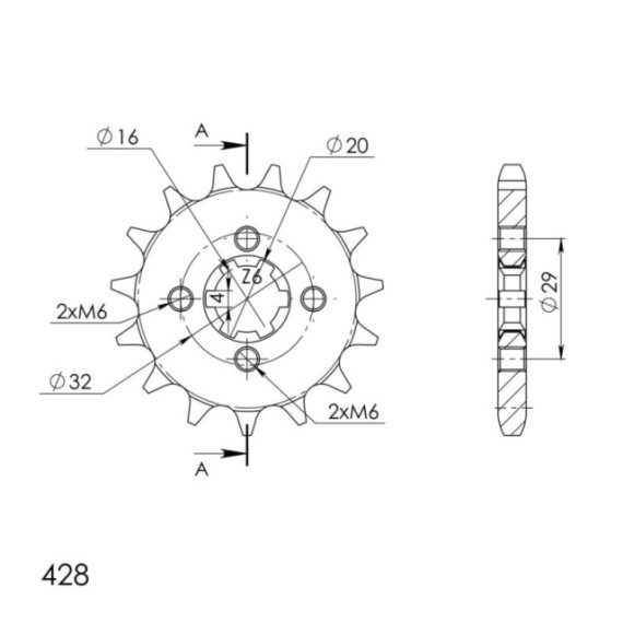 Supersprox Front sprocket 1425.14