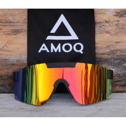 AMOQ Comet Sunglasses Black - Red Mirror