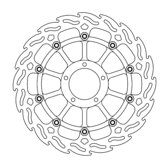 Motomaster Flame front disc right Ducati: Superbike 5mm