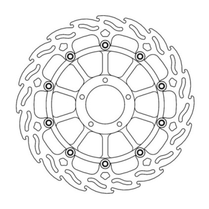 Motomaster Flame front disc right Ducati: Superbike 5mm