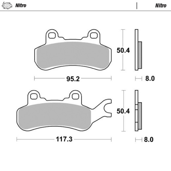 Motomaster Brakepad Can-Am: Maverick x3 right