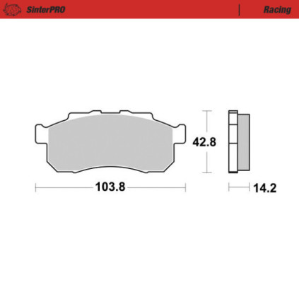 Motomaster Brakepad Honda: Pioneer 500/700