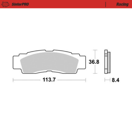 Motomaster Brakepad Yamaha: YXZ1000R