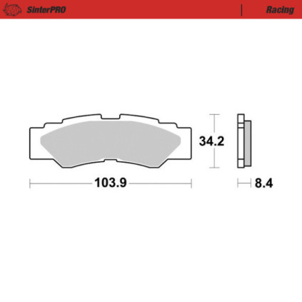 Motomaster Brakepad Yamaha: YXZ1000R