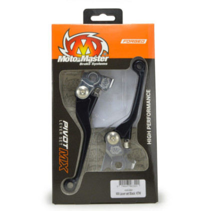 Motomaster MX Pivot Lever set - Forged Black: Honda