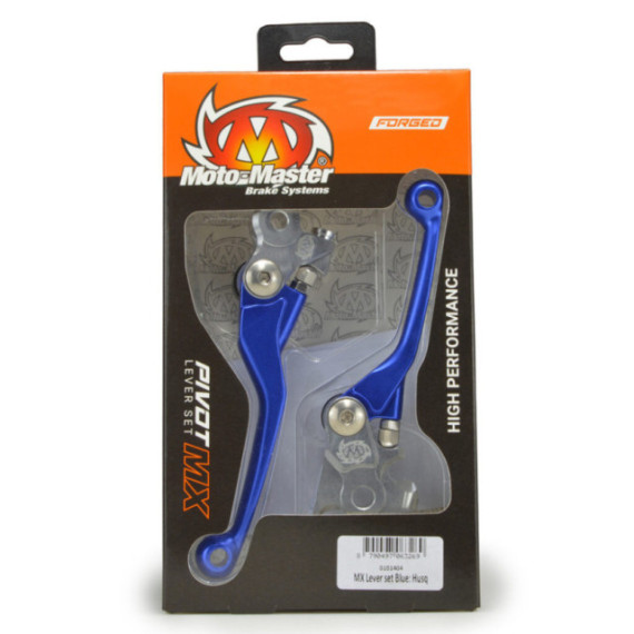 Motomaster MX Pivot Lever set - Forged Blue: Husqvarna