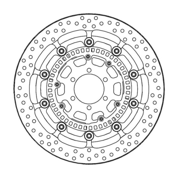 Motomaster Prof Halo front disc BMW: S1000RR(T-floater 320x7.1x30mm ABS)
