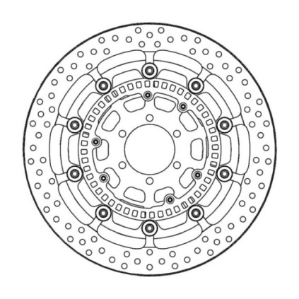 Motomaster Prof Halo front disc BMW: S1000RR(T-floater 320x7.1x30mm ABS)