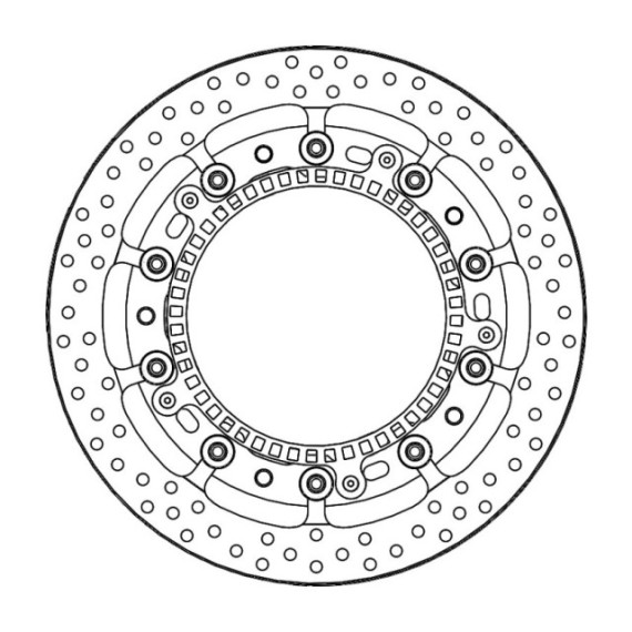 Motomaster Prof Halo front disc BMW: S1000RR(T-floater 320x7.1x30mm ABS)