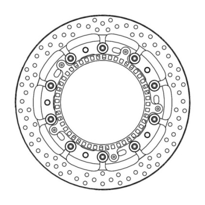 Motomaster Prof Halo front disc BMW: S1000RR(T-floater 320x7.1x30mm ABS)