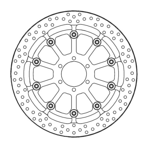 Motomaster Prof Halo front disc BMW: S1000RR(T-floater 320x7.1x30mm)