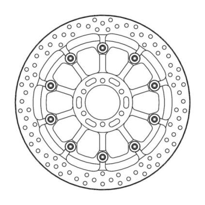 Motomaster Prof. Halo front disc Aprilia,KTM: RSV4, RC8 (T-floater 320x7.1x30mm)