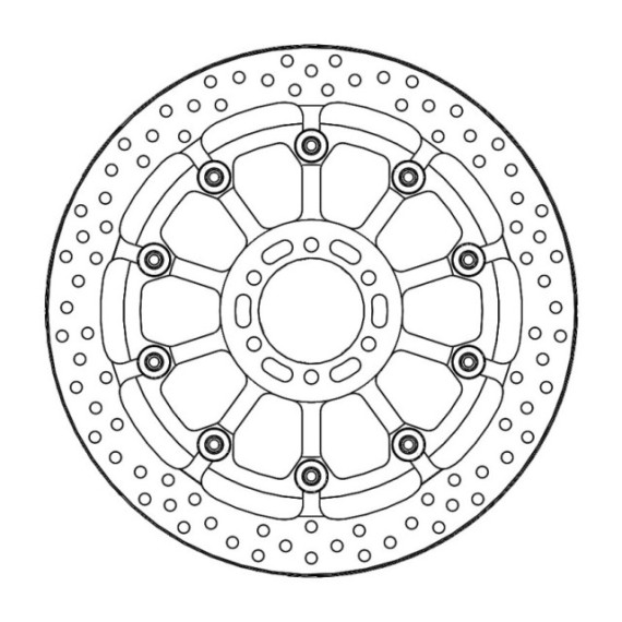 Motomaster Prof. Halo front disc BMW: HP4 Race (T-floater 320x7.1x30mm)