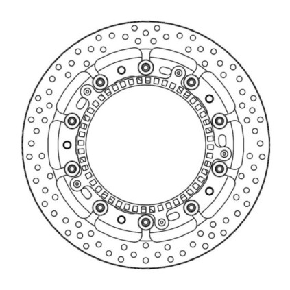 Motomaster Prof. Halo front disc BMW: S1000RR (T-floater 320x6.0x34mm ABS)