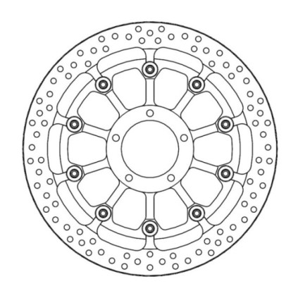 Motomaster Prof. Halo front disc Ducati (T-floater 320x6.0x31mm)