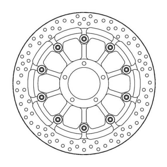 Motomaster Prof. Halo front disc Ducati: Monster 1000S, S4R (T-floater 320x6.0x3