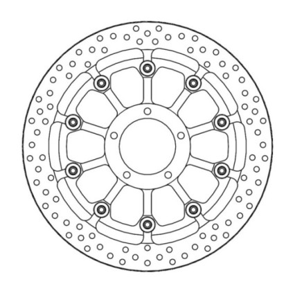 Motomaster Prof. Halo front disc Ducati: Monster 1000S, S4R (T-floater 320x6.0x3