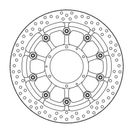 Motomaster Prof. Halo front disc Honda: CBR1000RR 2008-2016(T-floater 320x6.0x34