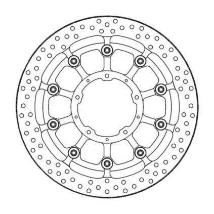 Motomaster Prof. Halo front disc Honda: CBR1000RR-R,SP (T-floater 320x7.1x30mm)