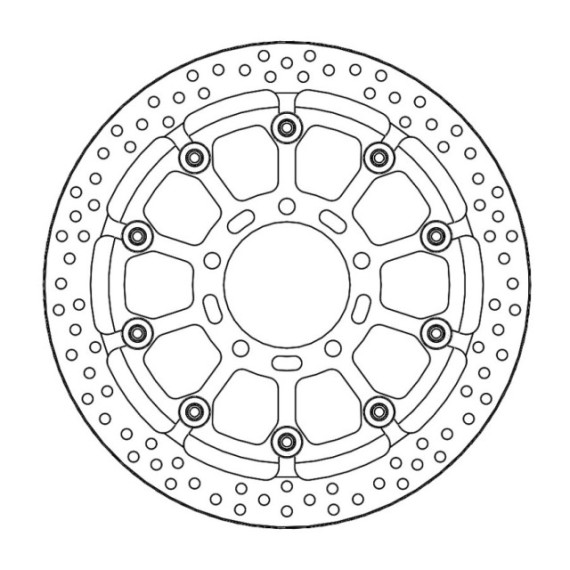 Motomaster Prof. Halo front disc Kawasaki: ZX6R, ZX10R (T-floater 310x6.0x30mm)