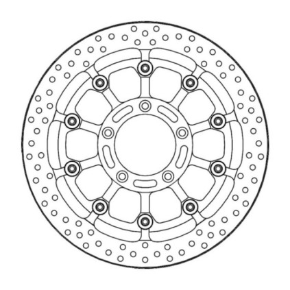 Motomaster Prof. Halo front disc MV Agusta: F4 (T-floater 320x7.1x30mm)