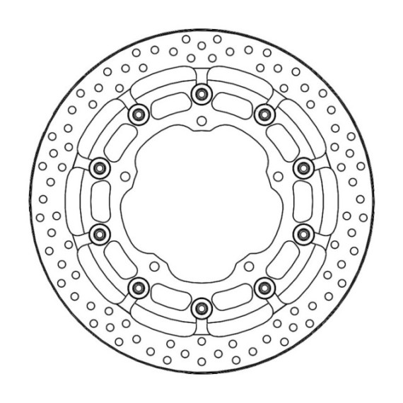 Motomaster Prof. Halo front disc Yamaha: R1 (T-floater 320x7.1x30mm)