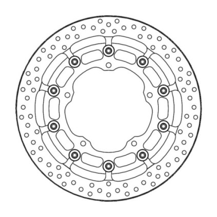 Motomaster Prof. Halo front disc Yamaha: R1 (T-floater 320x7.1x30mm)