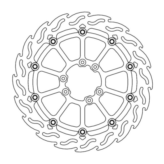 Motomaster Supermoto Racing Flame front disc TM: En, Mx