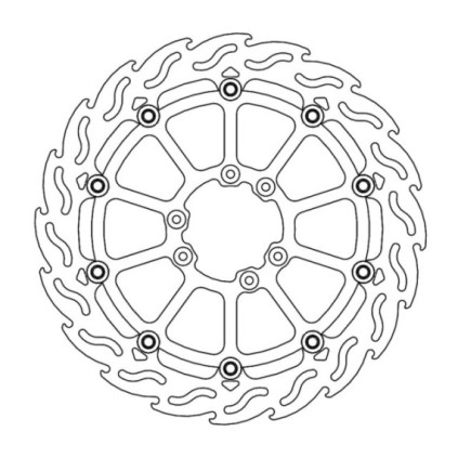 Motomaster Supermoto Racing Flame front disc TM: En, Mx