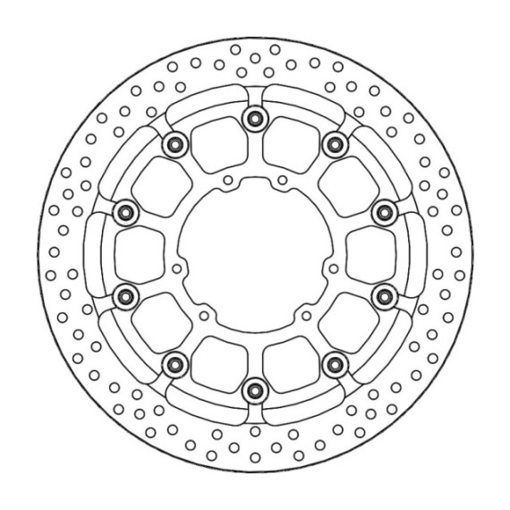 Motomaster Supermoto Racing front disc Honda (T-floater HALO Ø320x5.5x34mm)