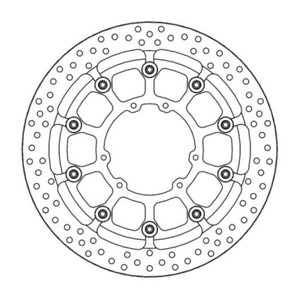 Motomaster Supermoto Racing front disc Honda (T-floater HALO Ø320x5.5x34mm)