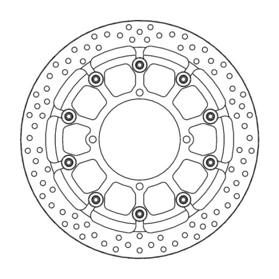 Motomaster Supermoto Racing front disc Kawasaki (T-floater HALO Ø320x5.5x34mm)