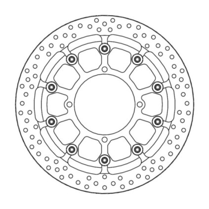 Motomaster Supermoto Racing front disc Kawasaki (T-floater HALO Ø320x5.5x34mm)