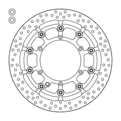 Motomaster Supermoto Racing front disc KTM, HVA FS450 + spacer (T-floater HALO Ø