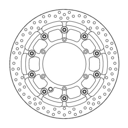Motomaster Supermoto Racing front disc KTM/Husqvarna (T-floater HALO Ø320x5.5x34
