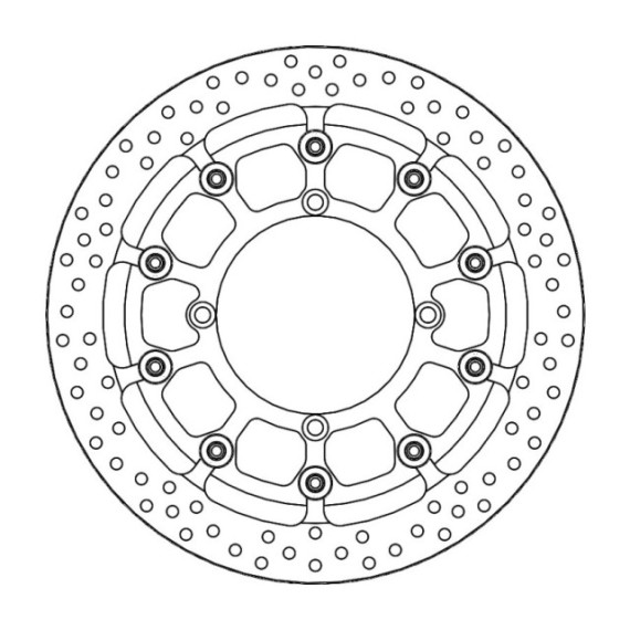 Motomaster Supermoto Racing front disc Suzuki (T-floater HALO Ø320x5.5x34mm)