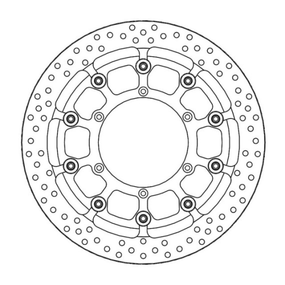 Motomaster Supermoto Racing front disc Yamaha (T-floater HALO Ø320x5.5x34mm)