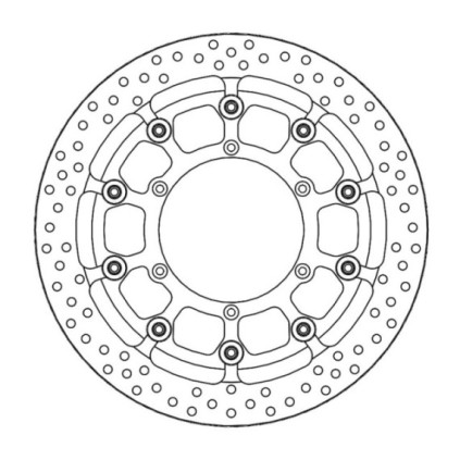 Motomaster Supermoto Racing front disc Yamaha (T-floater HALO Ø320x5.5x34mm)