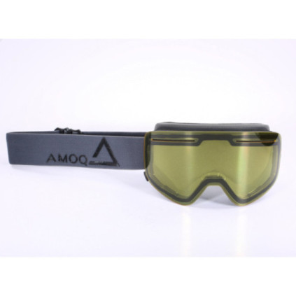 AMOQ Vision Snow Goggles Dark Grey-Black - Yellow