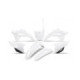 UFO Plastic kit 5-parts White 041 CRF250R 2022- ,CRF450R 2021-