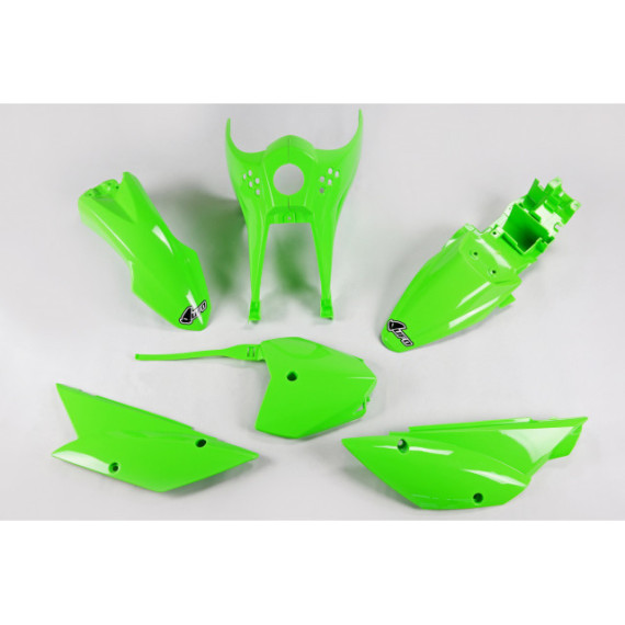 UFO Plastic kit 5-parts Green 026 KLX110 2010-