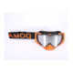 AMOQ Aster Snow Goggles Black-Orange Silver Mirror